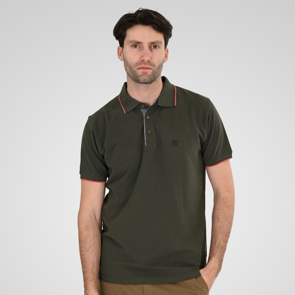261PS-3079 POLO PIQUE KHAKI
