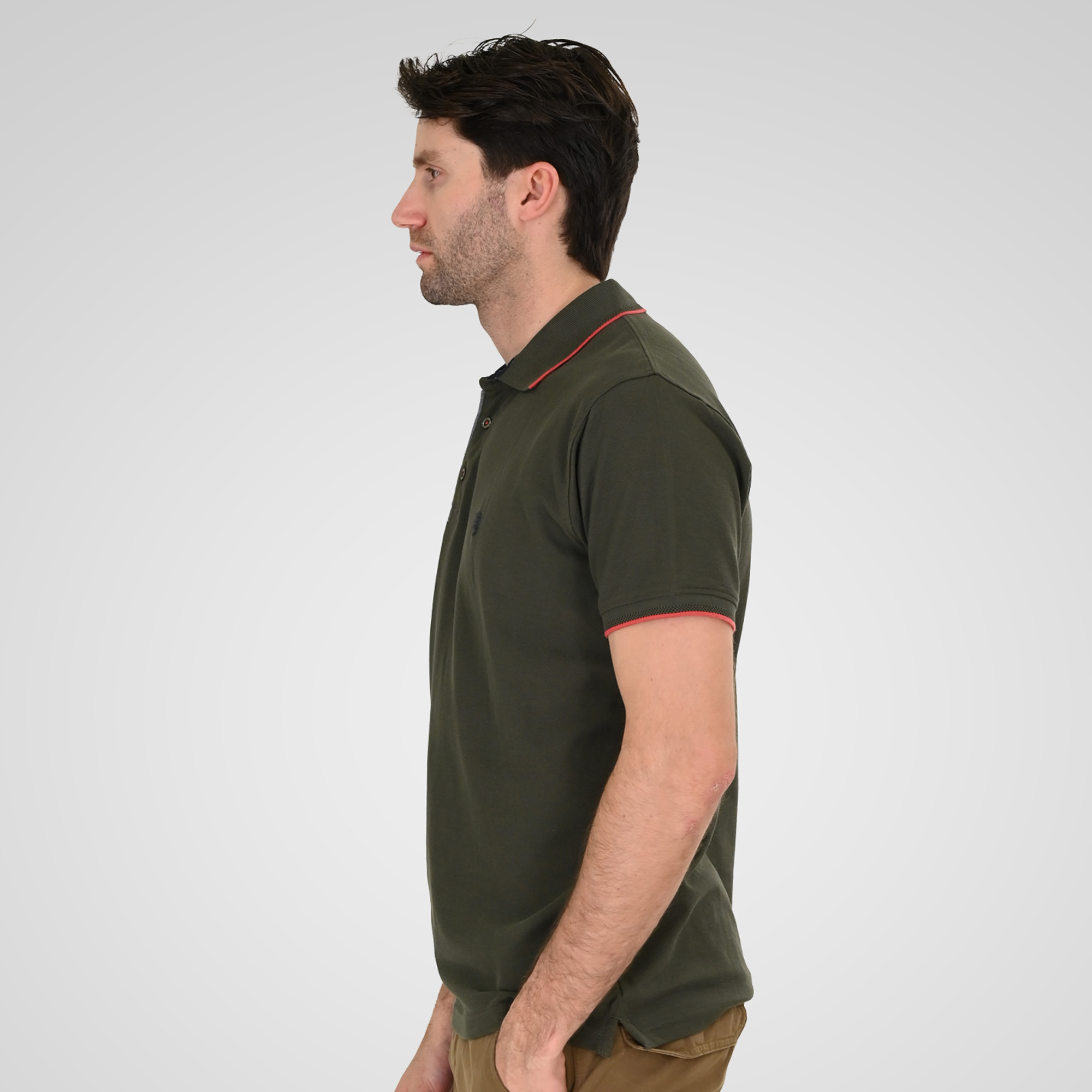 261PS-3079 POLO PIQUE KHAKI - Image 3