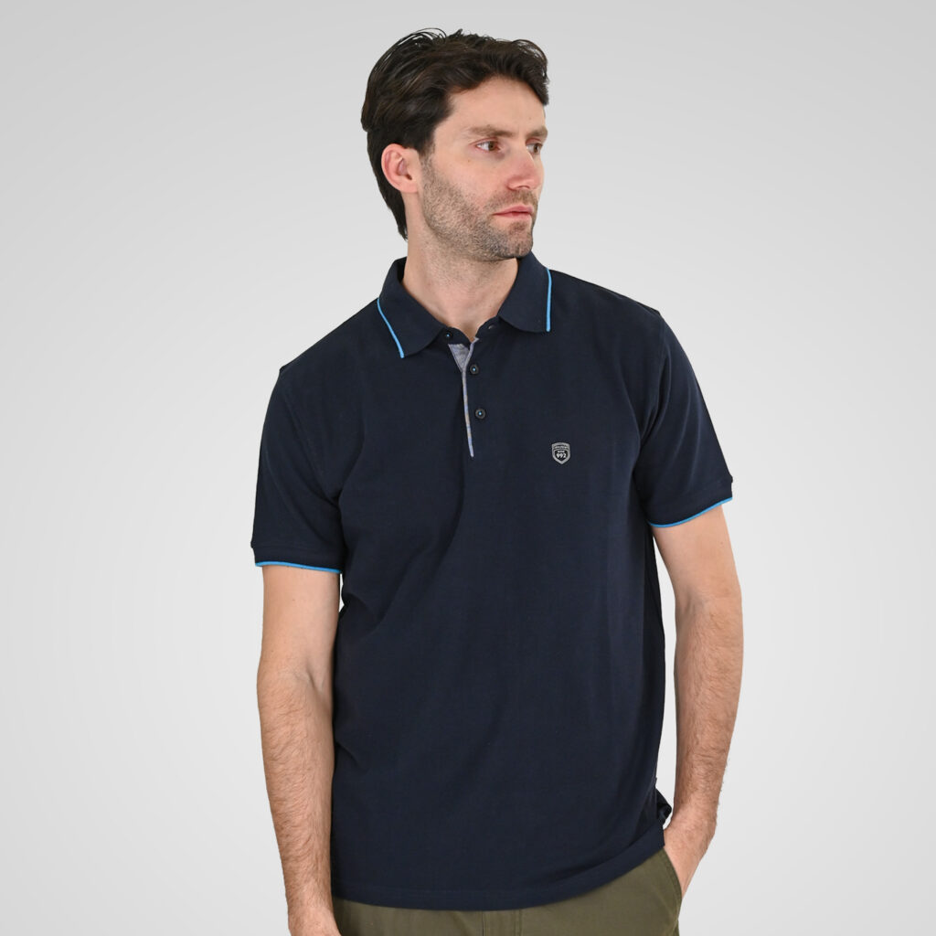 261PS-3079 POLO PIQUE NAVY
