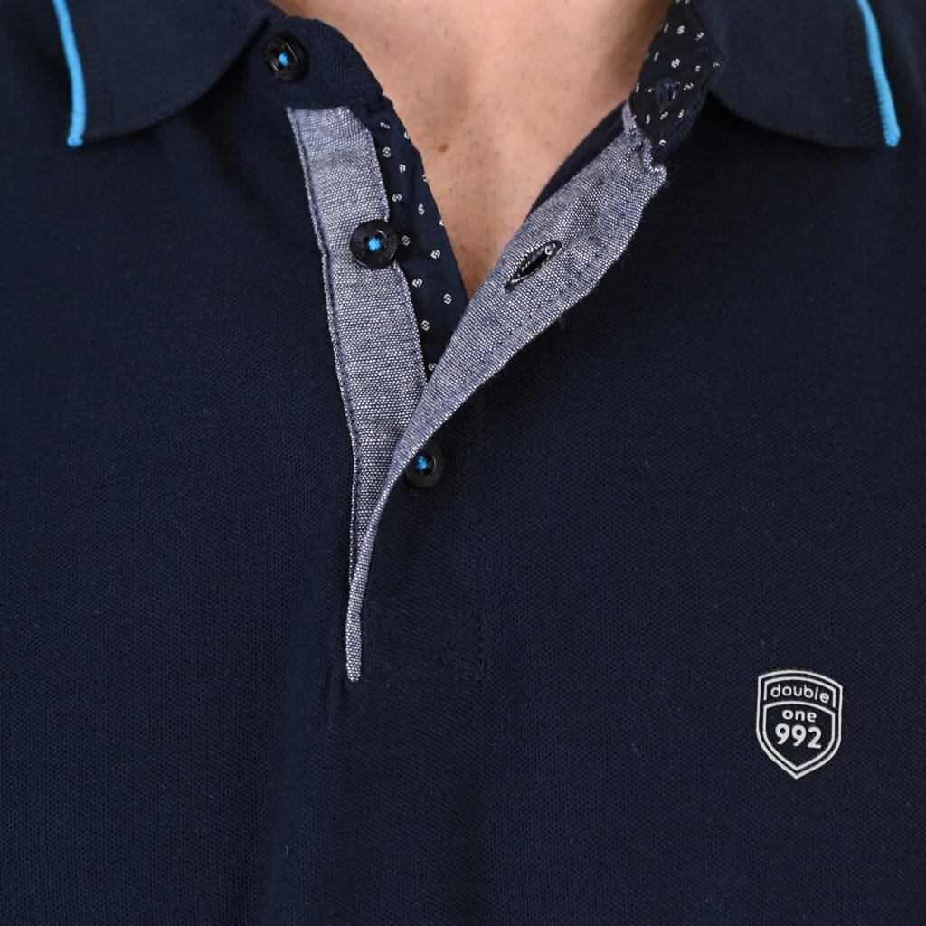 261PS-3079 POLO PIQUE NAVY