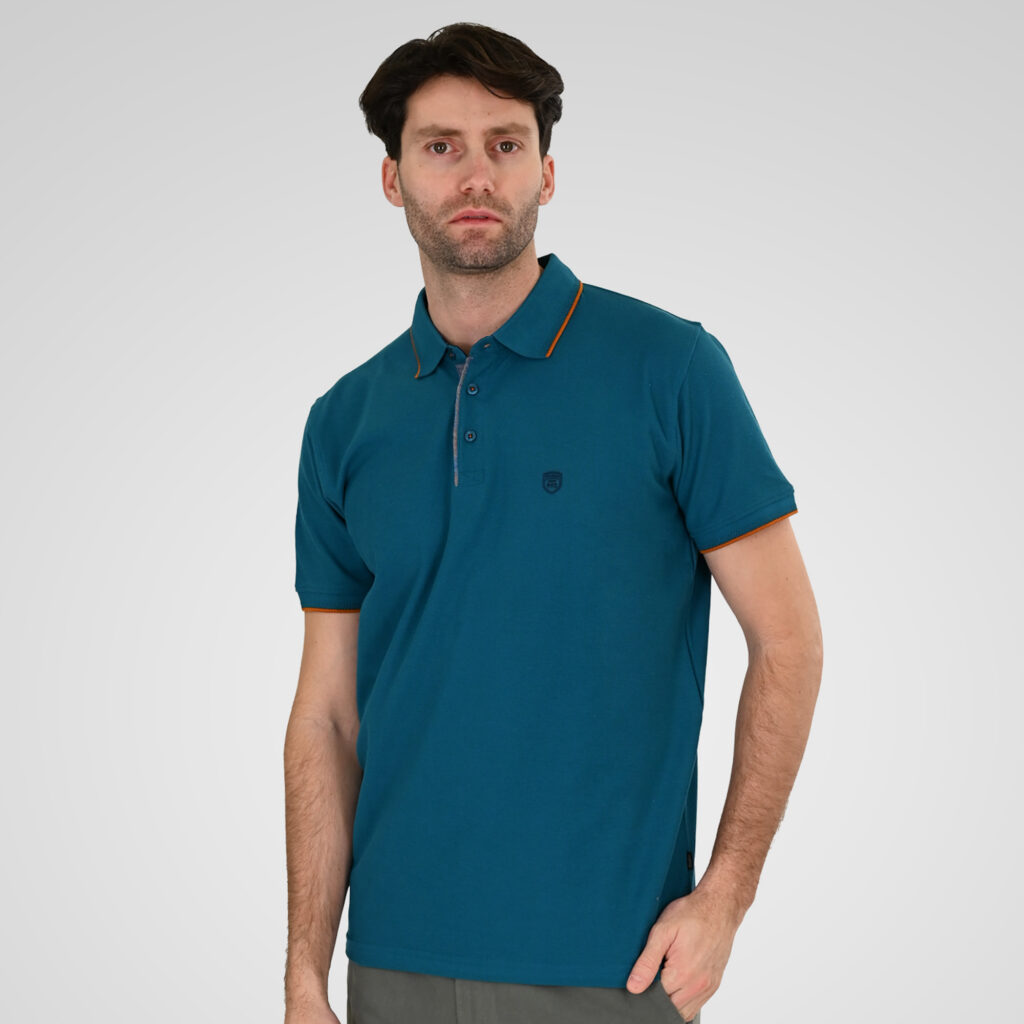 261PS-3079 POLO PIQUE TEAL