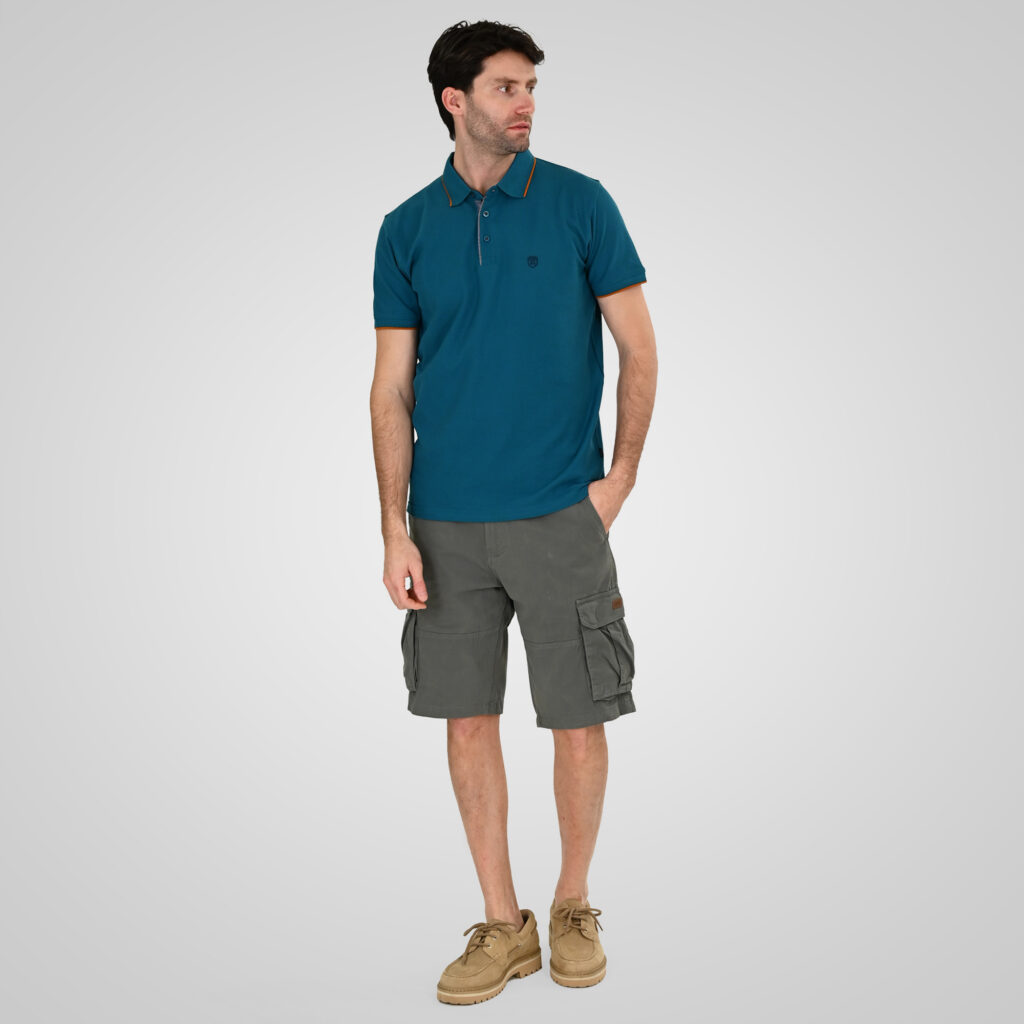 261PS-3079 POLO PIQUE TEAL