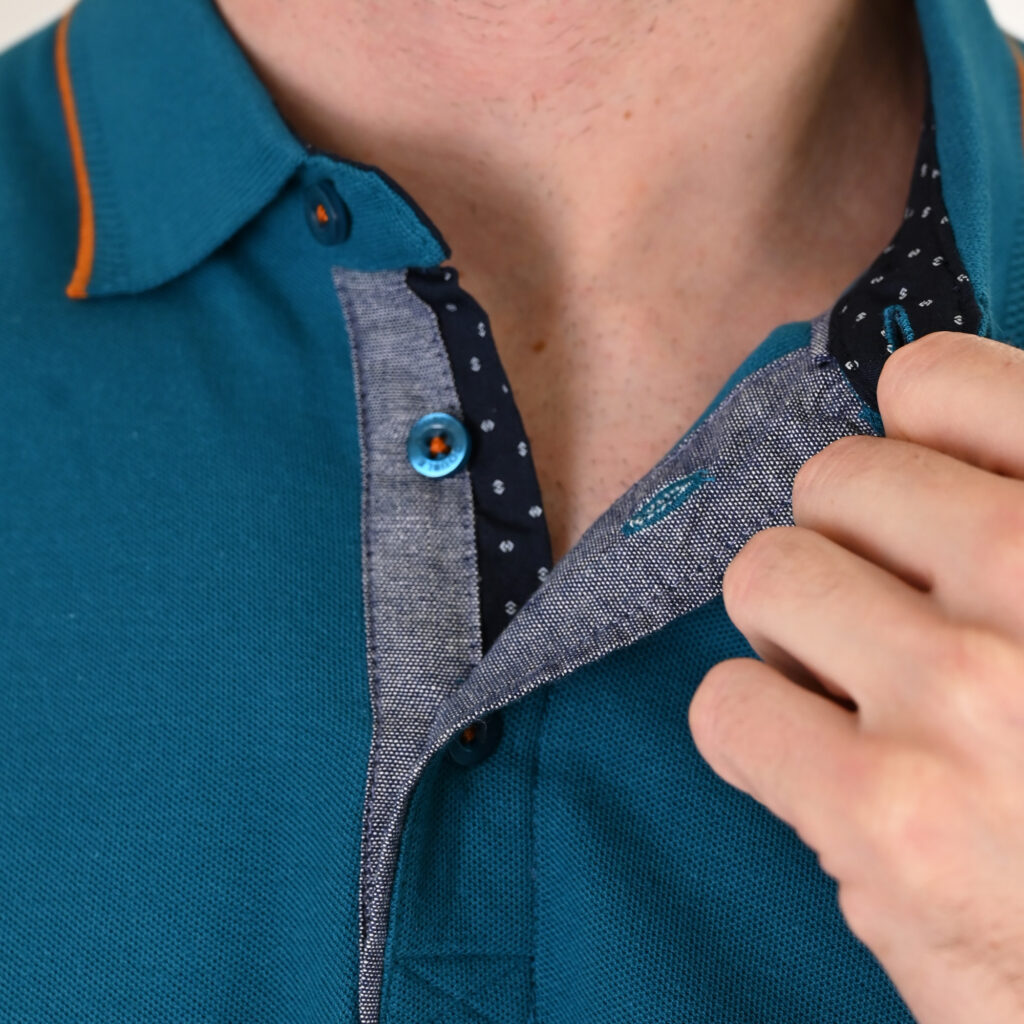 261PS-3079 POLO PIQUE TEAL