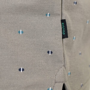 261PS-3080 POLO PIQUE ALL-OVER PRINT LT GREY - Image 6