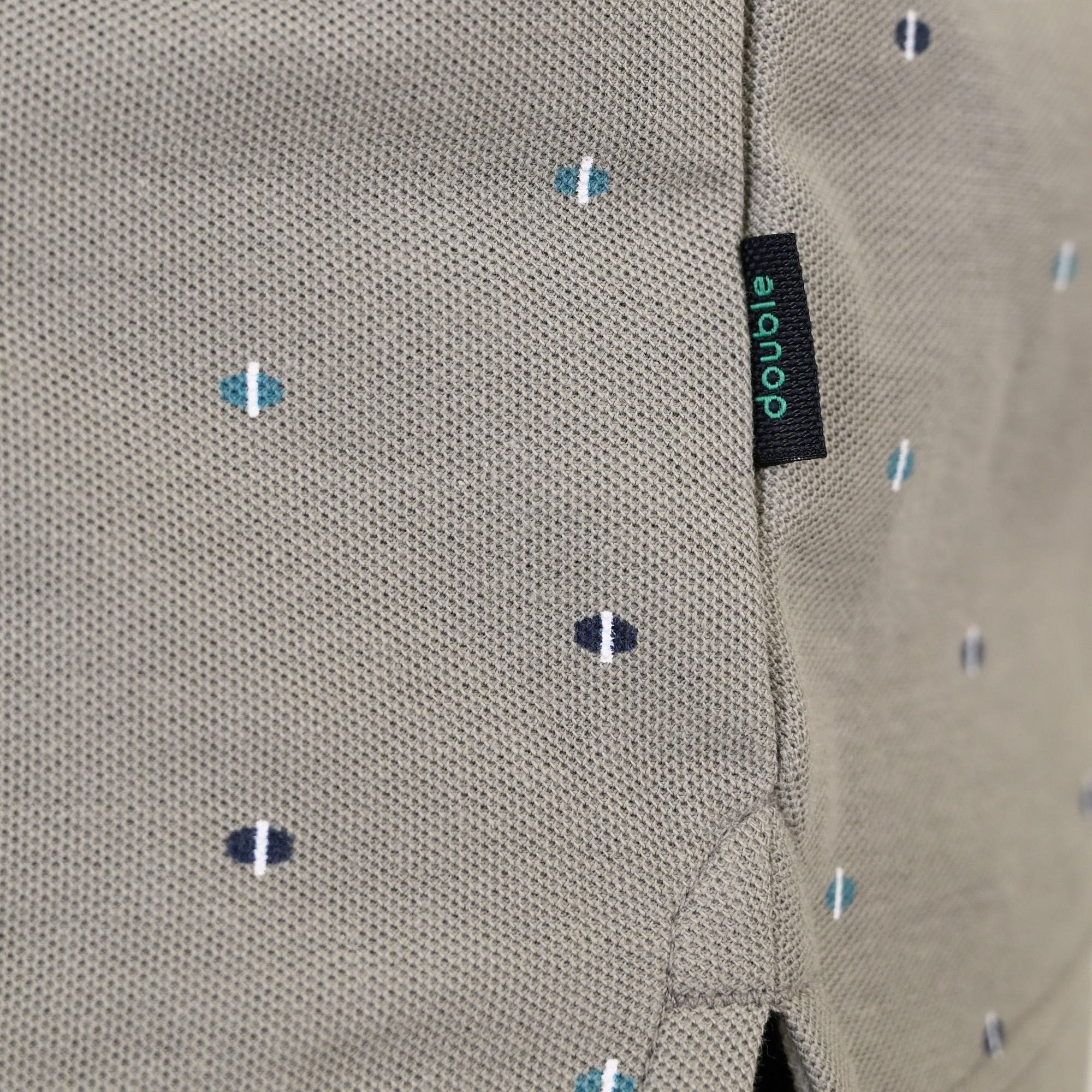 261PS-3080 POLO PIQUE ALL-OVER PRINT LT GREY - Image 6