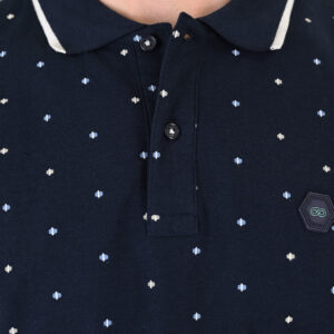 261PS-3080 POLO PIQUE ALL-OVER PRINT NAVY - Image 5