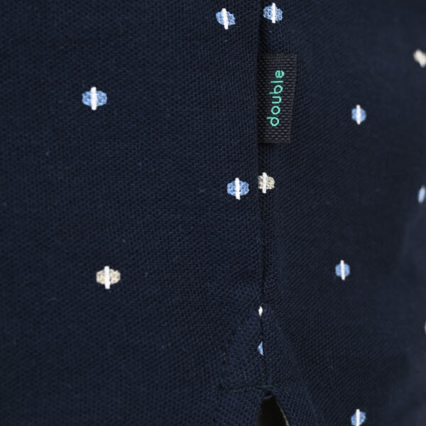261PS-3080 POLO PIQUE ALL-OVER PRINT NAVY