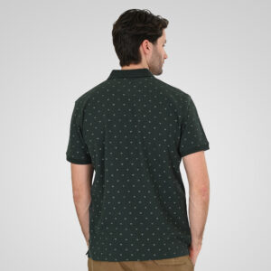 261PS-3081 POLO PIQUE ALL-OVER PRINT FOREST GREEN - Image 4