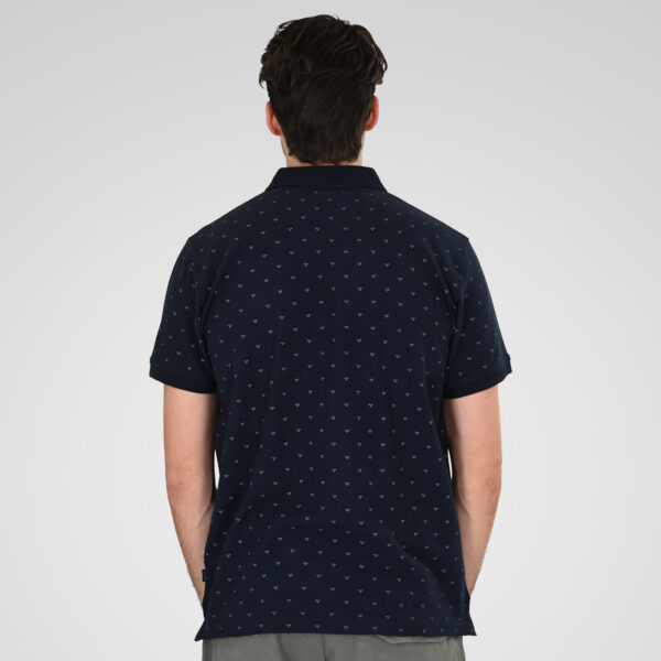 261PS-3081 POLO PIQUE ALL-OVER PRINT NAVY