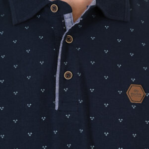 261PS-3081 POLO PIQUE ALL-OVER PRINT NAVY - Image 5