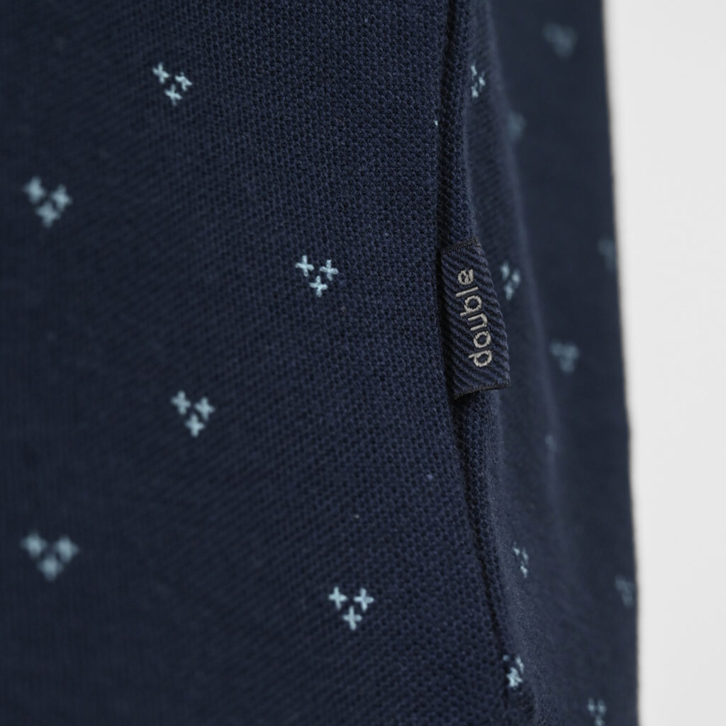 261PS-3081 POLO PIQUE ALL-OVER PRINT NAVY
