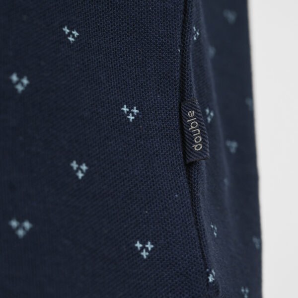 261PS-3081 POLO PIQUE ALL-OVER PRINT NAVY