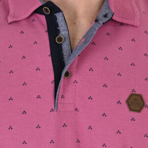 261PS-3081 POLO PIQUE ALL-OVER PRINT DUSTY ROSE - Image 5