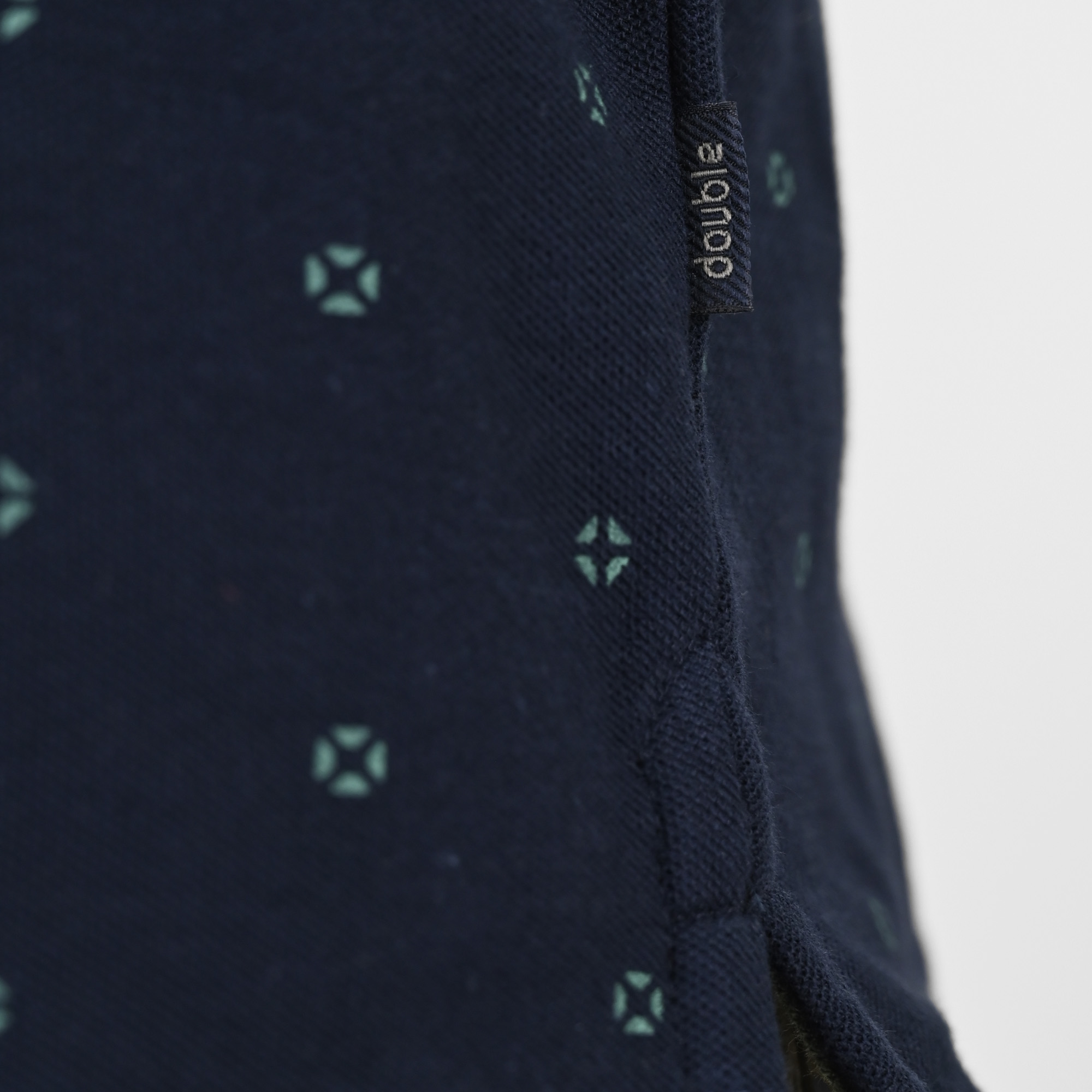 261PS-3082 POLO PIQUE ALL-OVER PRINT WITH MAO COLLAR NAVY - Image 6