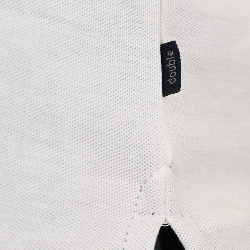 261PS-3083 POLO PIQUE MAO COLLAR WHITE