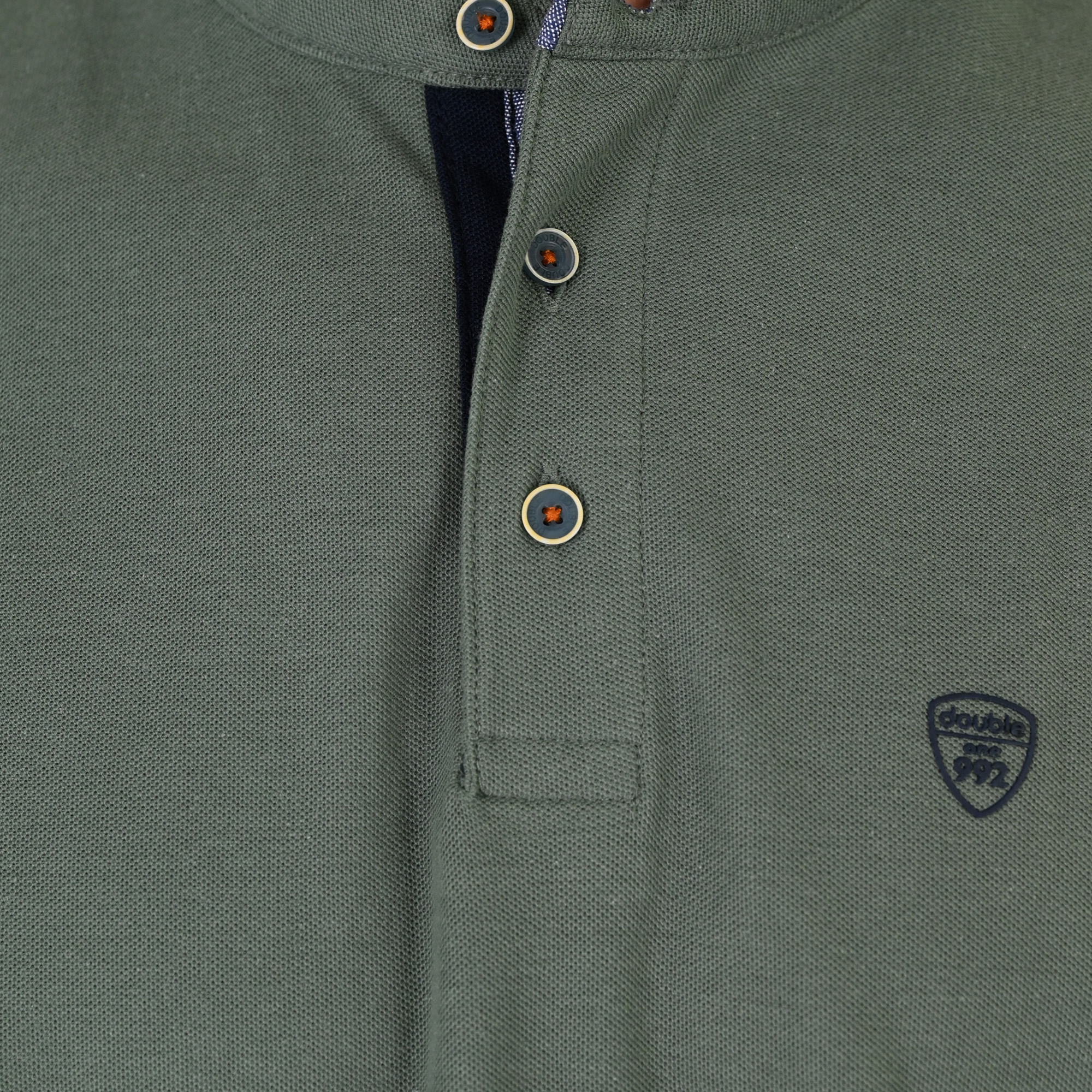 261PS-3083 POLO PIQUE MAO COLLAR AGAVE GREEN - Image 5