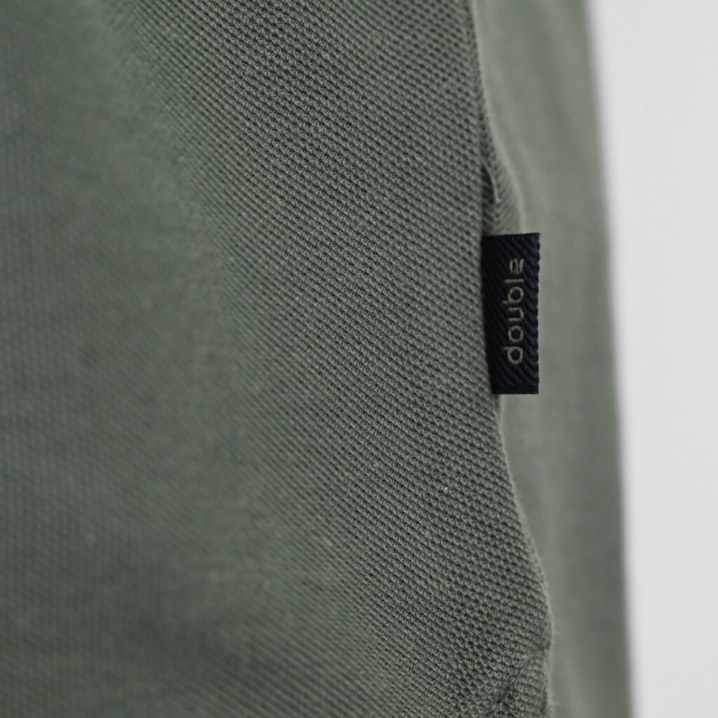 261PS-3083 POLO PIQUE MAO COLLAR AGAVE GREEN