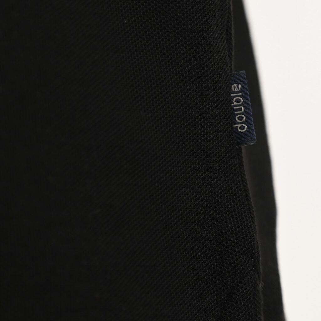 261PS-3083 POLO PIQUE MAO COLLAR BLACK