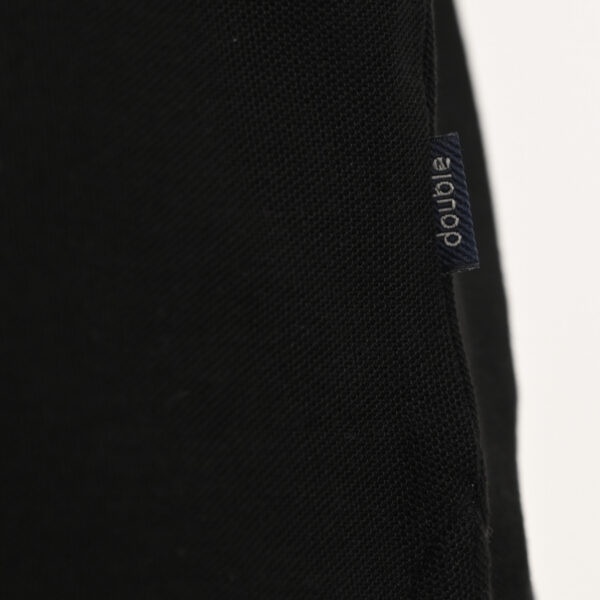 261PS-3083 POLO PIQUE MAO COLLAR BLACK