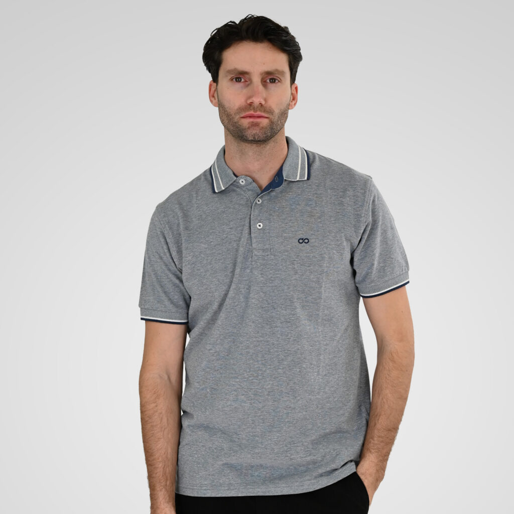 261PS-3085 POLO PIQUE MELANGE RAF MELANGE