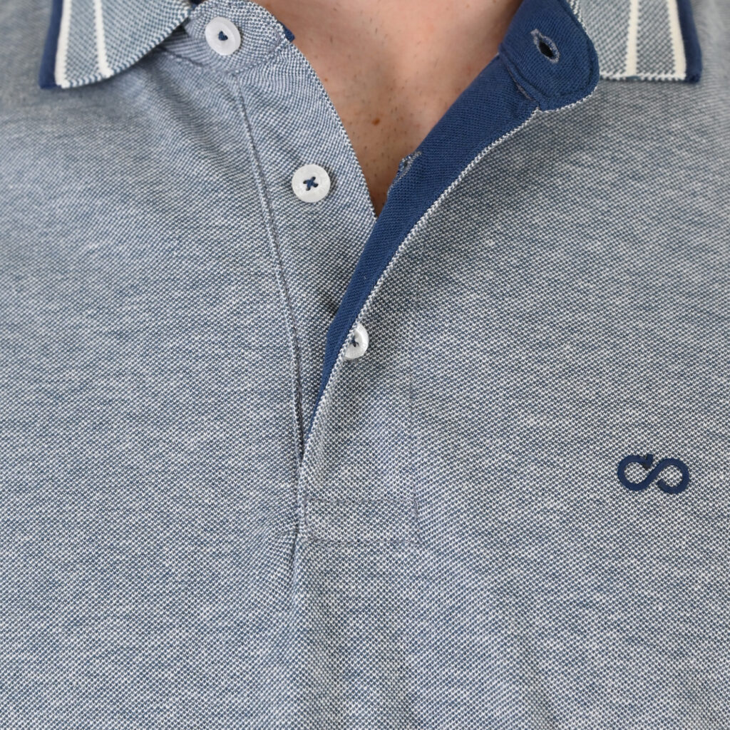261PS-3085 POLO PIQUE MELANGE RAF MELANGE