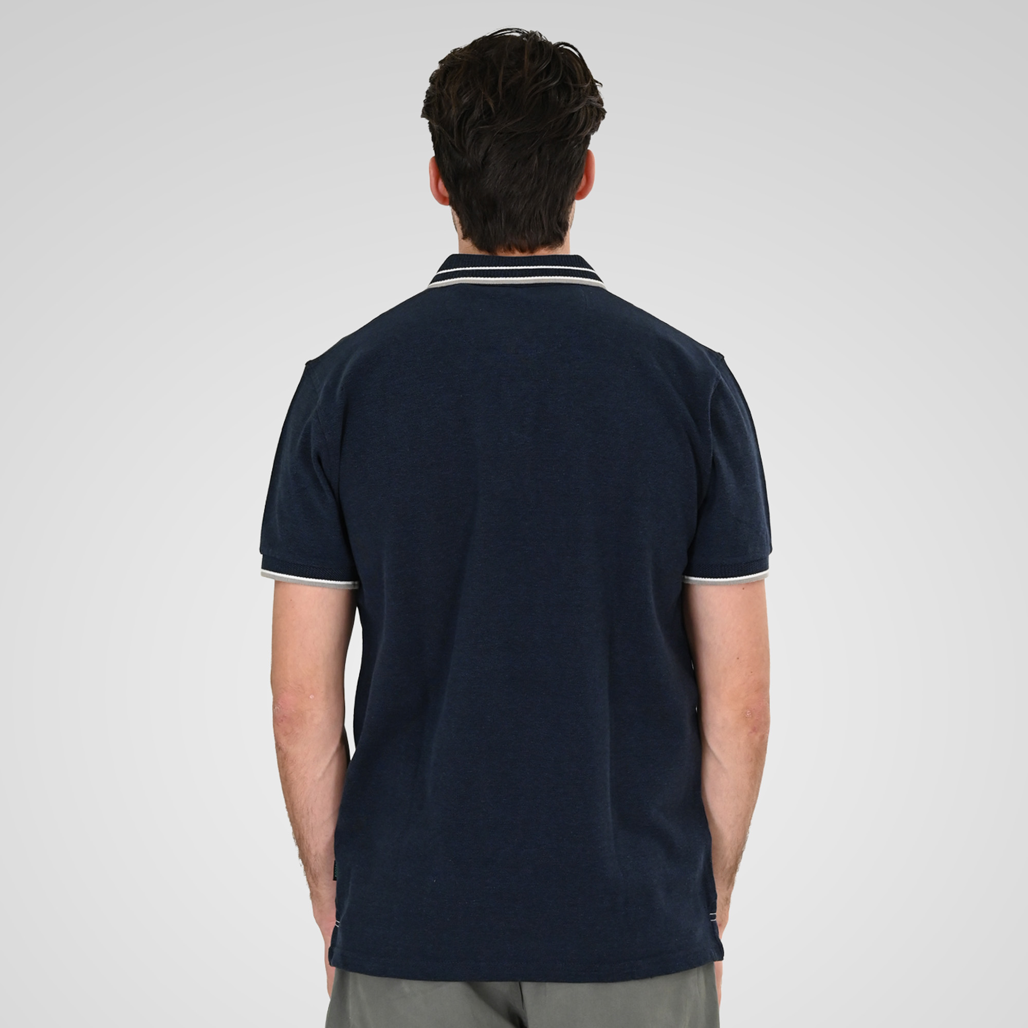 261PS-3085 POLO PIQUE MELANGE INDIGO MELANGE - Image 4