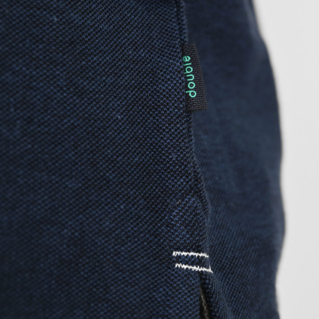 261PS-3085 POLO PIQUE MELANGE INDIGO MELANGE