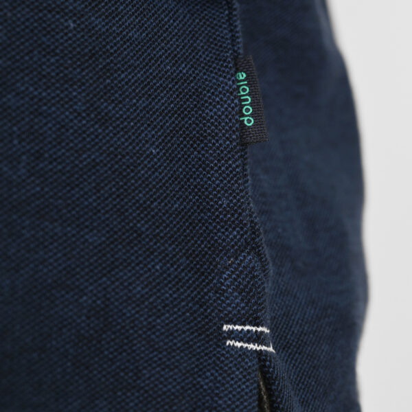 261PS-3085 POLO PIQUE MELANGE INDIGO MELANGE