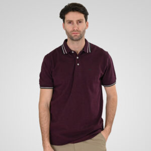 261PS-3085 POLO PIQUE MELANGE RASPBERRY MELANGE