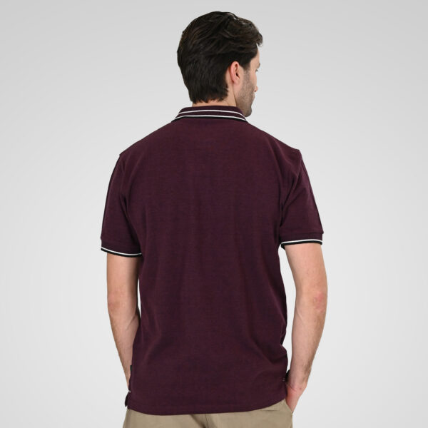 261PS-3085 POLO PIQUE MELANGE RASPBERRY MELANGE