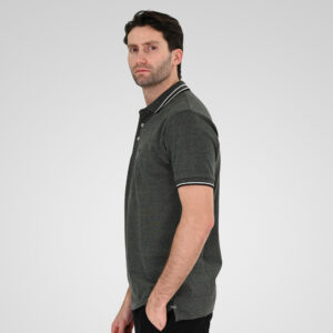 261PS-3085 POLO PIQUE MELANGE AGAVE GREEN MELANGE - Image 3