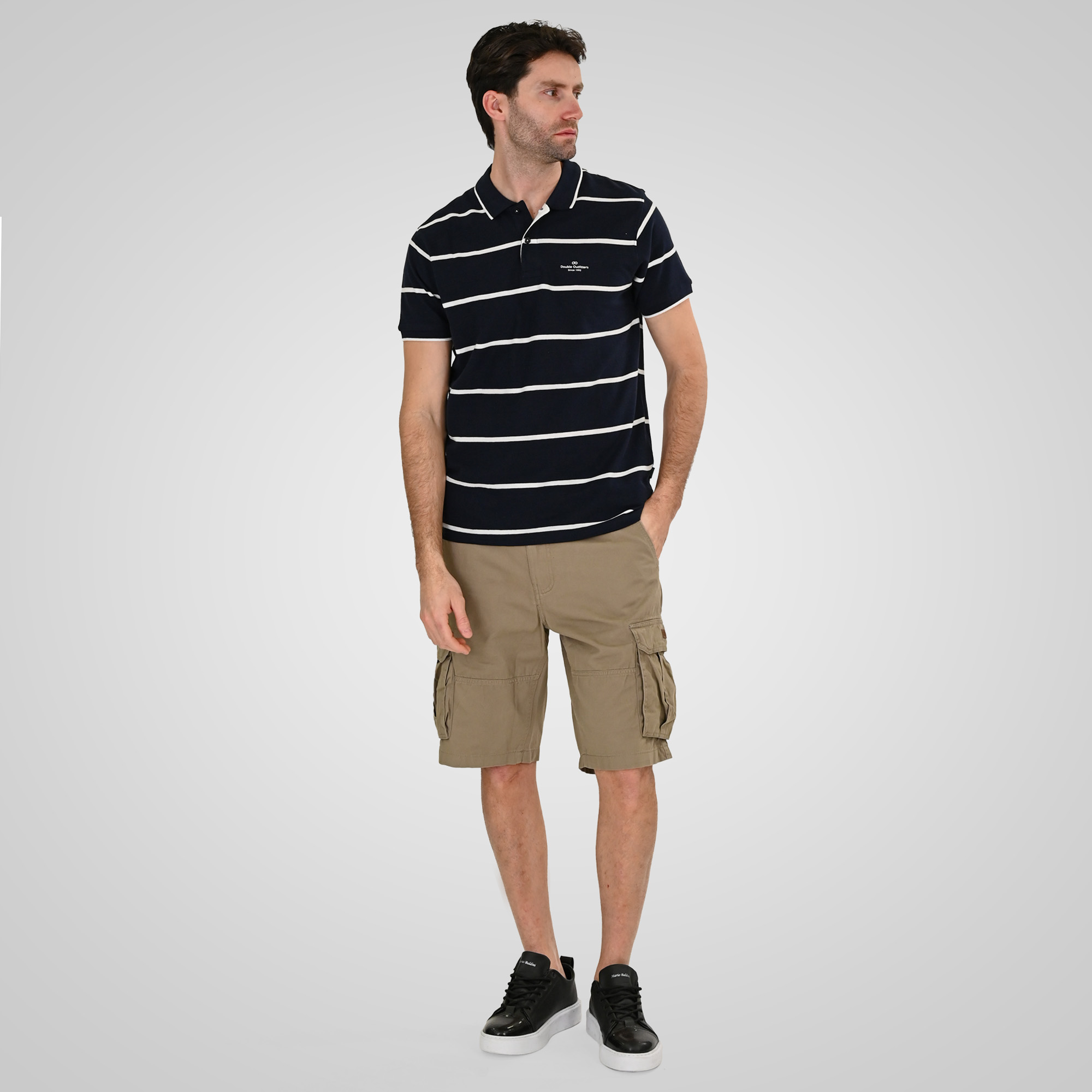 261PS-3088 POLO PIQUE STRIPPED (YARN DYED) CC102 NAVY WHITE - Image 2
