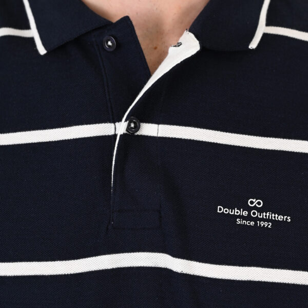 261PS-3088 POLO PIQUE STRIPPED (YARN DYED) CC102 NAVY WHITE