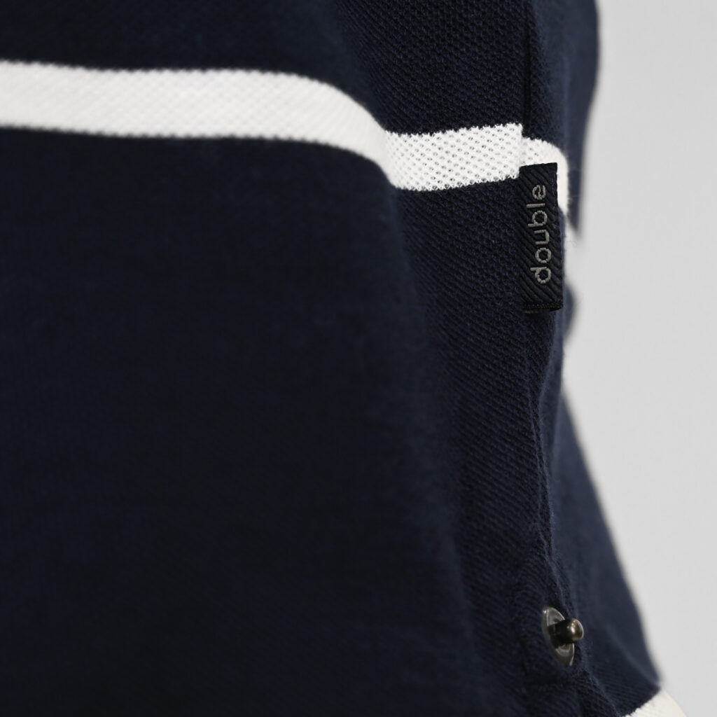 261PS-3088 POLO PIQUE STRIPPED (YARN DYED) CC102 NAVY WHITE