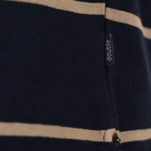 261PS-3088 POLO PIQUE STRIPPED (YARN DYED) CC103 NAVY TAUPE - Image 6
