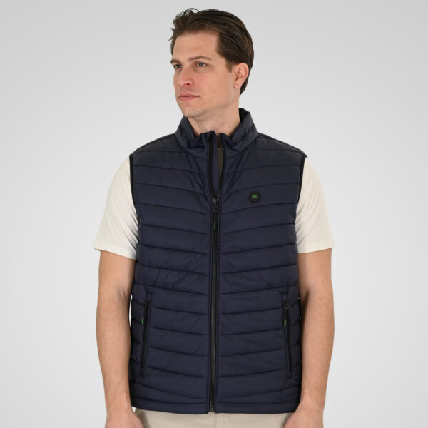 261SMJK-2082 JACKETS SLEEVELESS PADDED NAVY