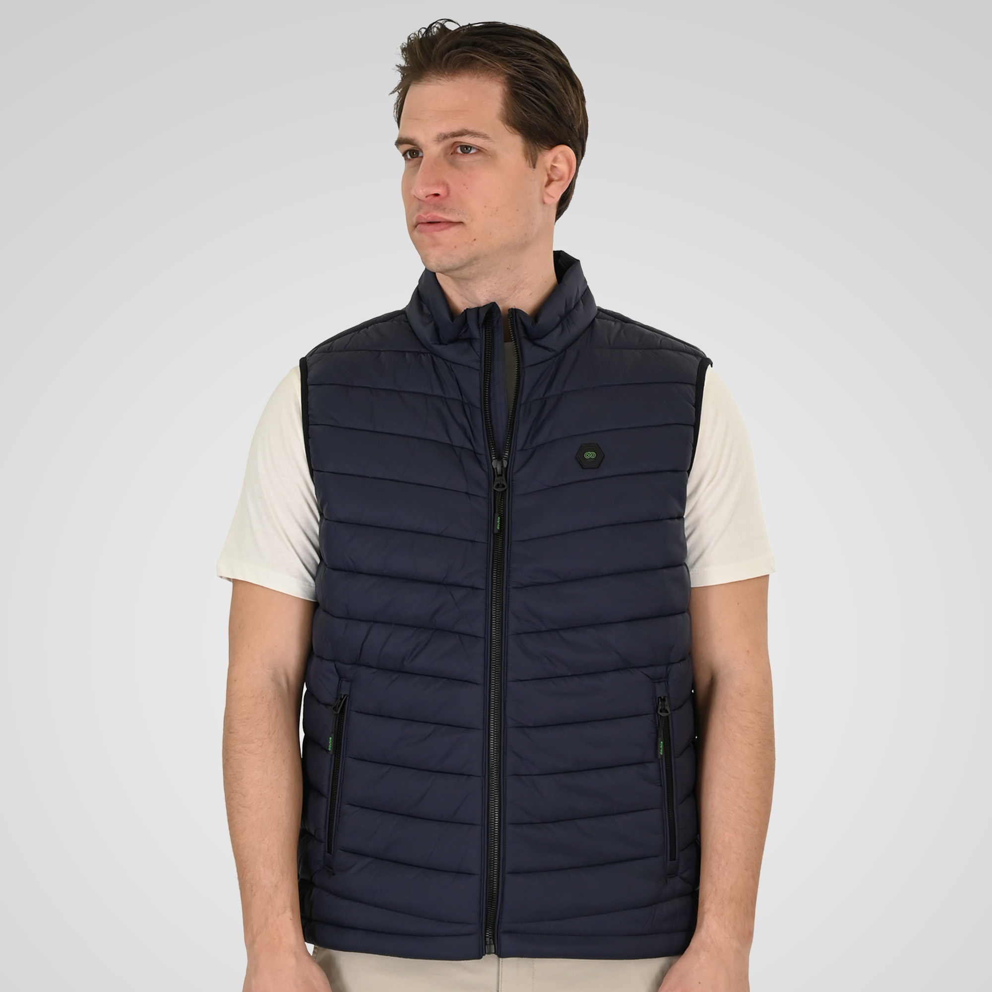 261SMJK-2082 JACKETS SLEEVELESS PADDED NAVY - Image 1