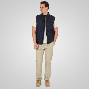 261SMJK-2082 JACKETS SLEEVELESS PADDED NAVY