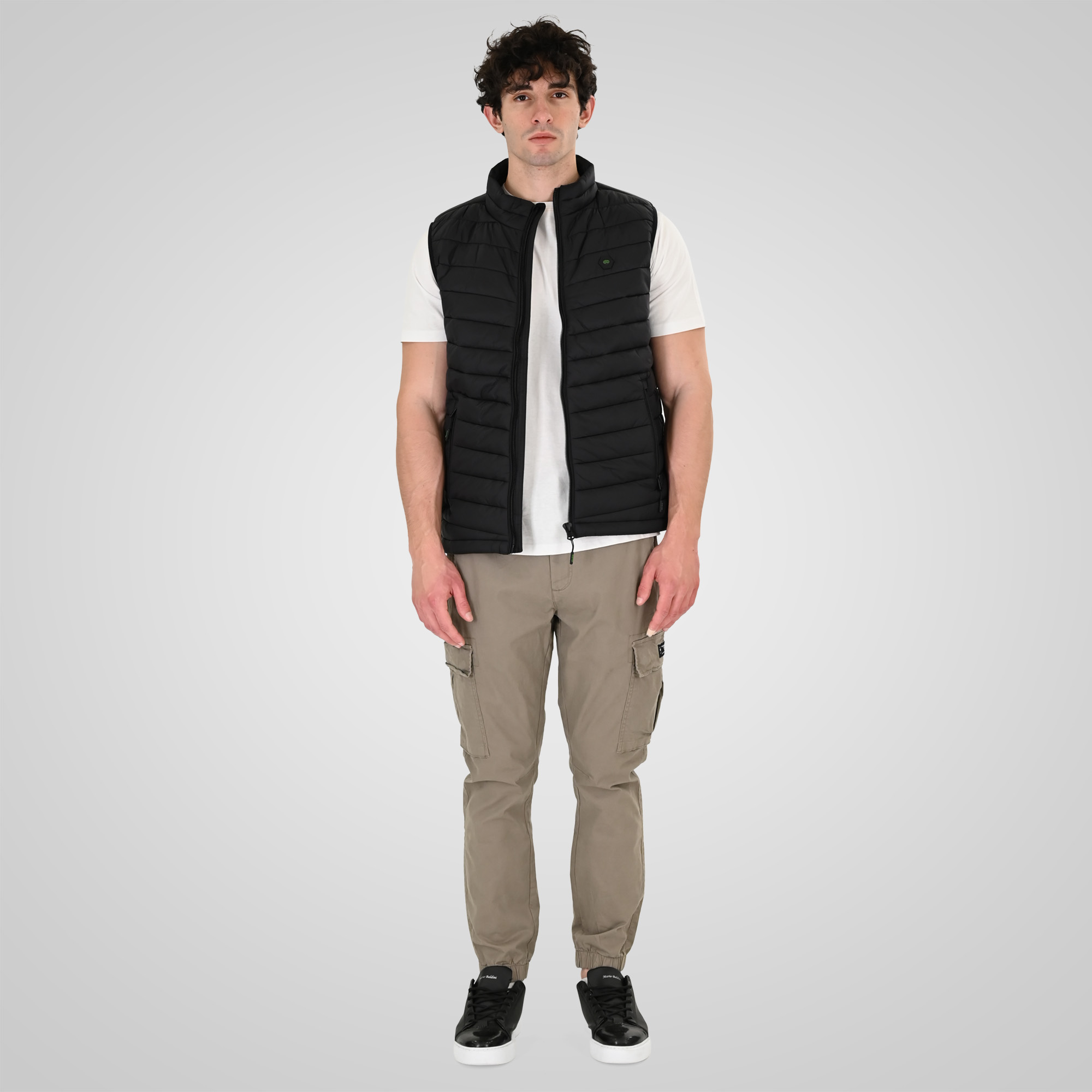 261SMJK-2082 JACKETS SLEEVELESS PADDED BLACK - Image 2