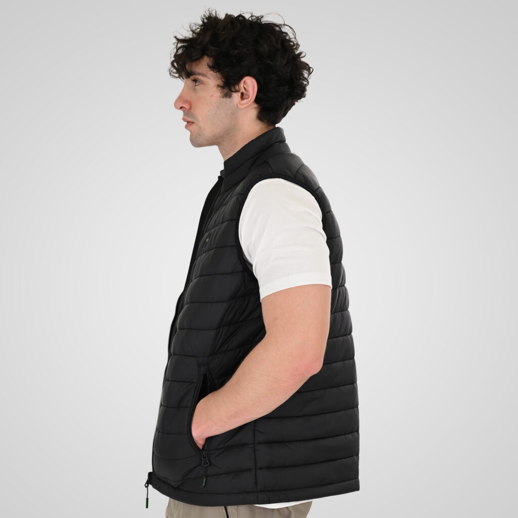 261SMJK-2082 JACKETS SLEEVELESS PADDED BLACK