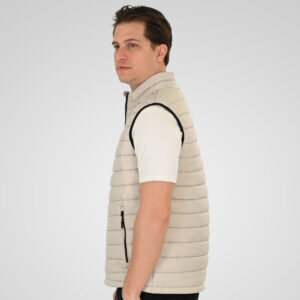 261SMJK-2082 JACKETS SLEEVELESS PADDED GREIGE - Image 3