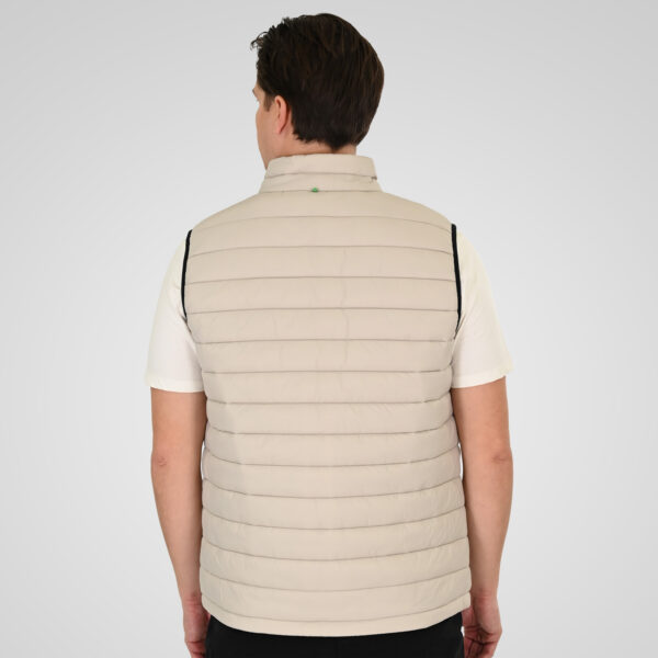 261SMJK-2082 JACKETS SLEEVELESS PADDED GREIGE