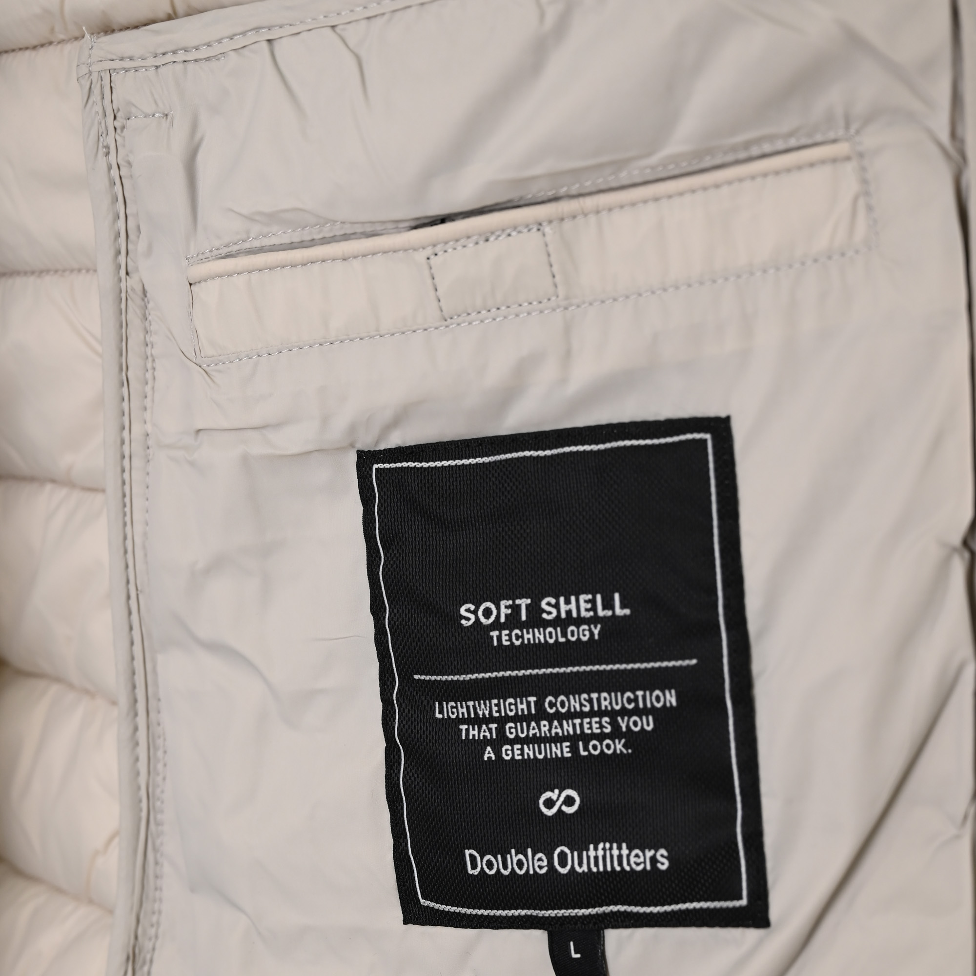 261SMJK-2082 JACKETS SLEEVELESS PADDED GREIGE - Image 7