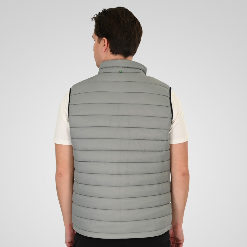 261SMJK-2082 JACKETS SLEEVELESS PADDED MIST GREEN