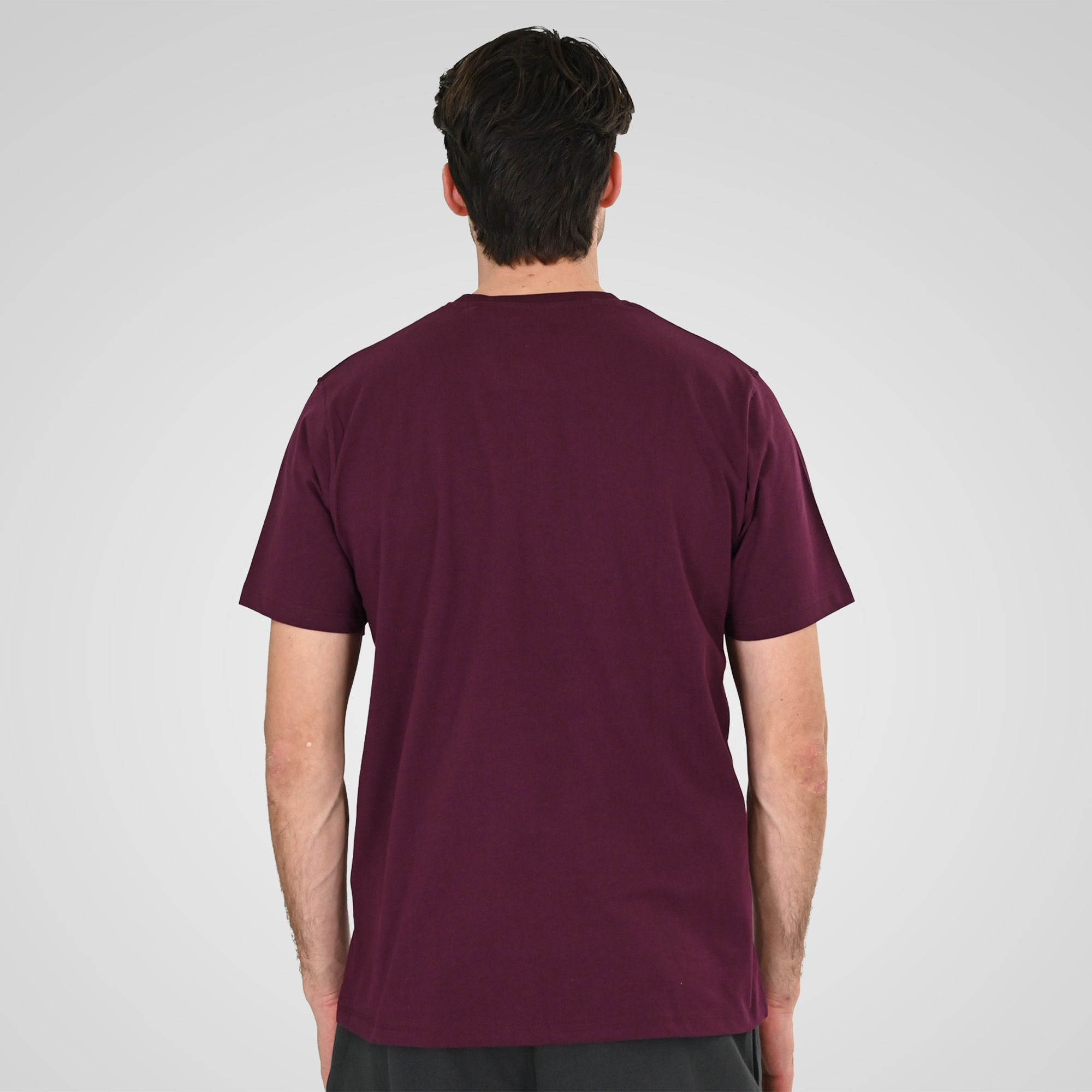 261TS-9122 T-SHIRT WITH DOUBLE PRESSED PRINT DK RASPBERRY - Image 4