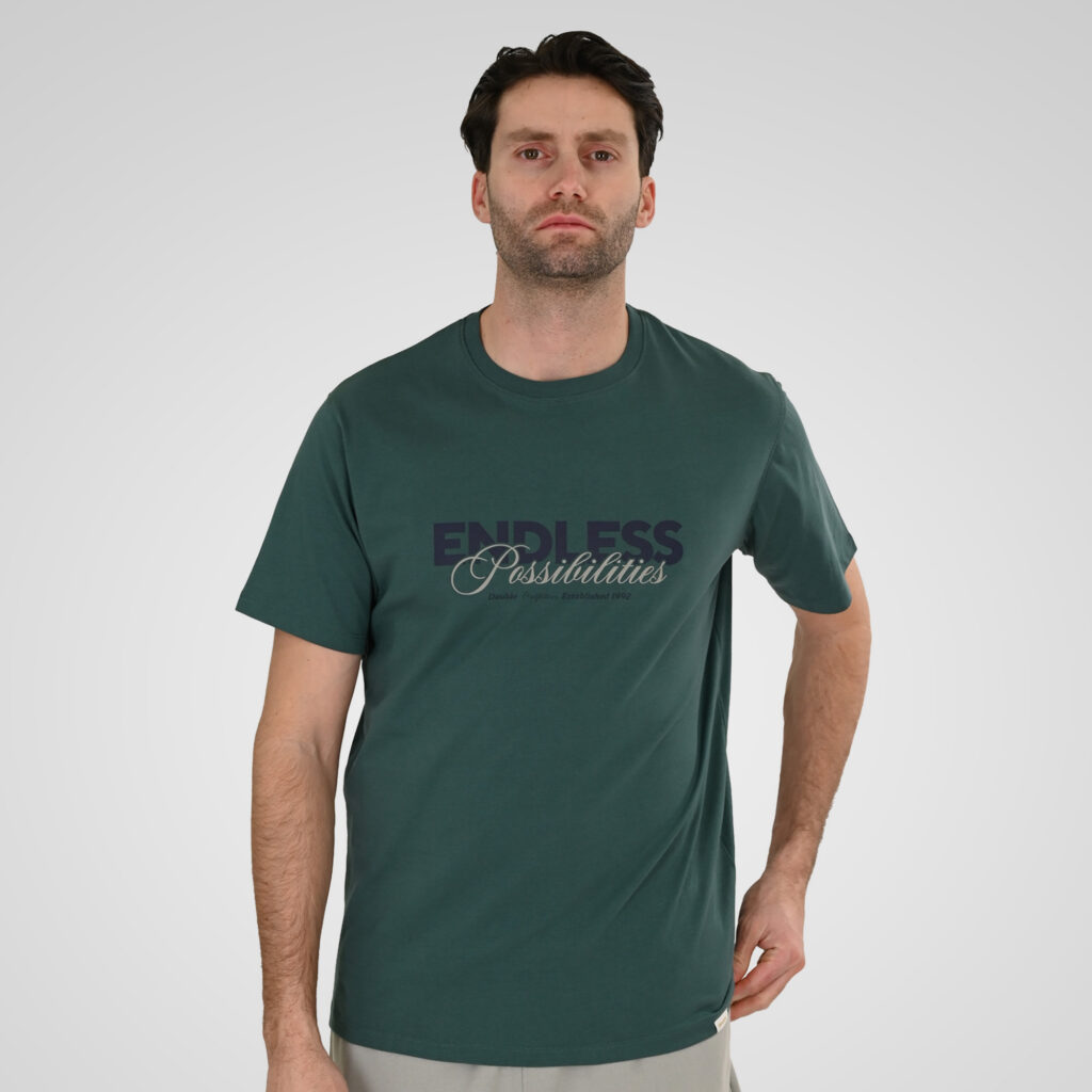 261TS-9122 T-SHIRT WITH DOUBLE PRESSED PRINT PESTO