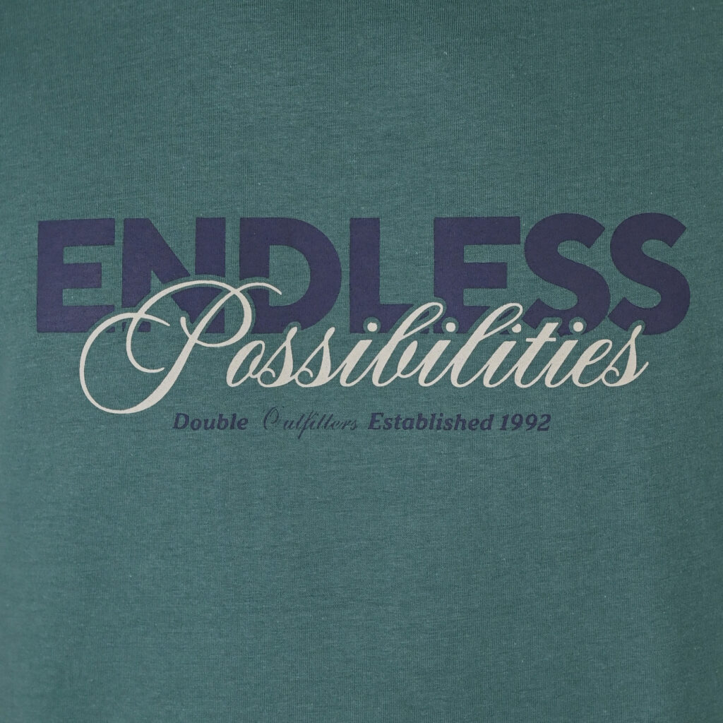 261TS-9122 T-SHIRT WITH DOUBLE PRESSED PRINT PESTO