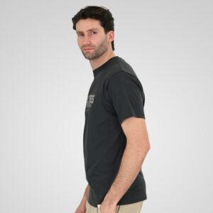 261TS-9122 T-SHIRT WITH DOUBLE PRESSED PRINT SHADOW GREY - Image 3