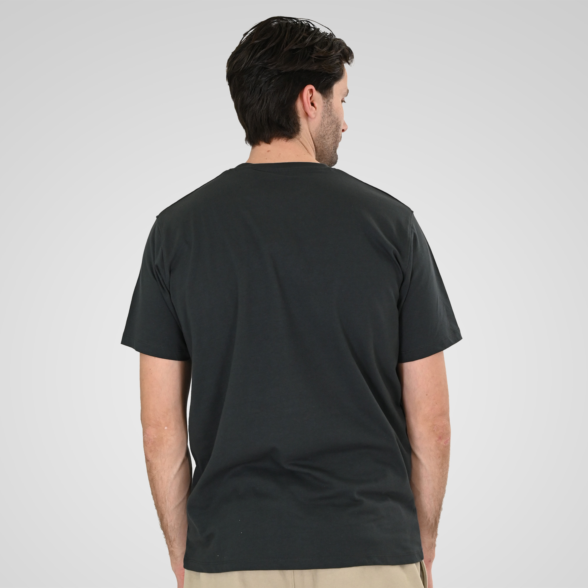 261TS-9122 T-SHIRT WITH DOUBLE PRESSED PRINT SHADOW GREY - Image 4