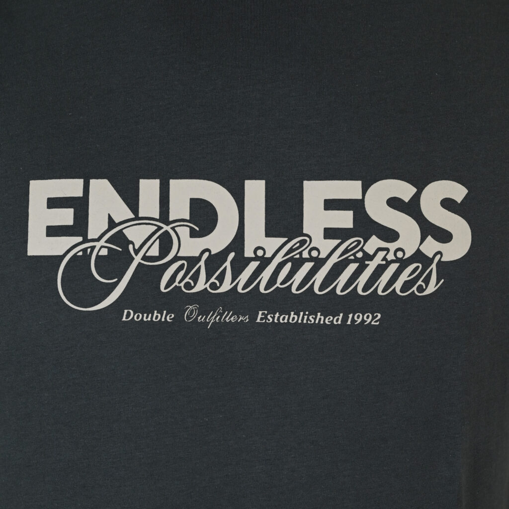 261TS-9122 T-SHIRT WITH DOUBLE PRESSED PRINT SHADOW GREY